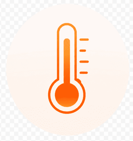 Ícone de temperatura territorial